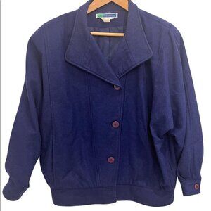 - Vintage jacket size purle/bleu size 42 brand Eric alexandre